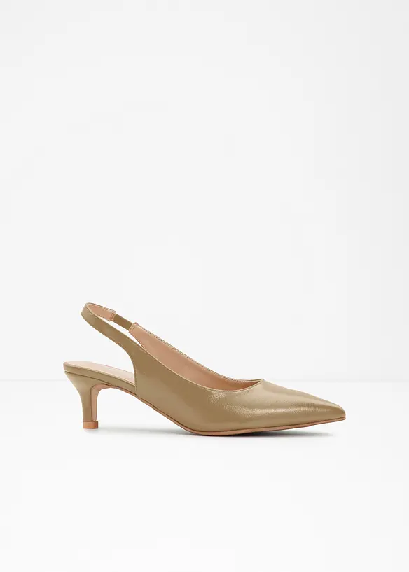 Slingbackpumps med smal klack, bonprix