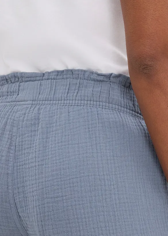 Muslinshorts i bomull, bonprix