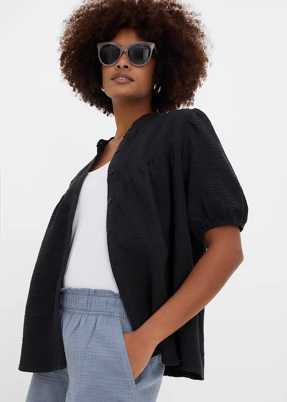 Muslinshorts i bomull, bonprix