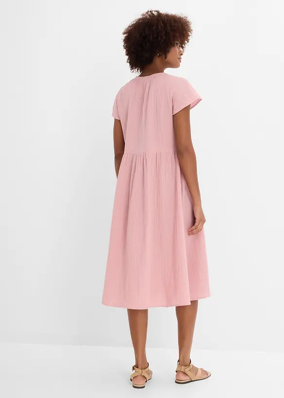 Kl&auml;nning av mjuk muslin, bonprix