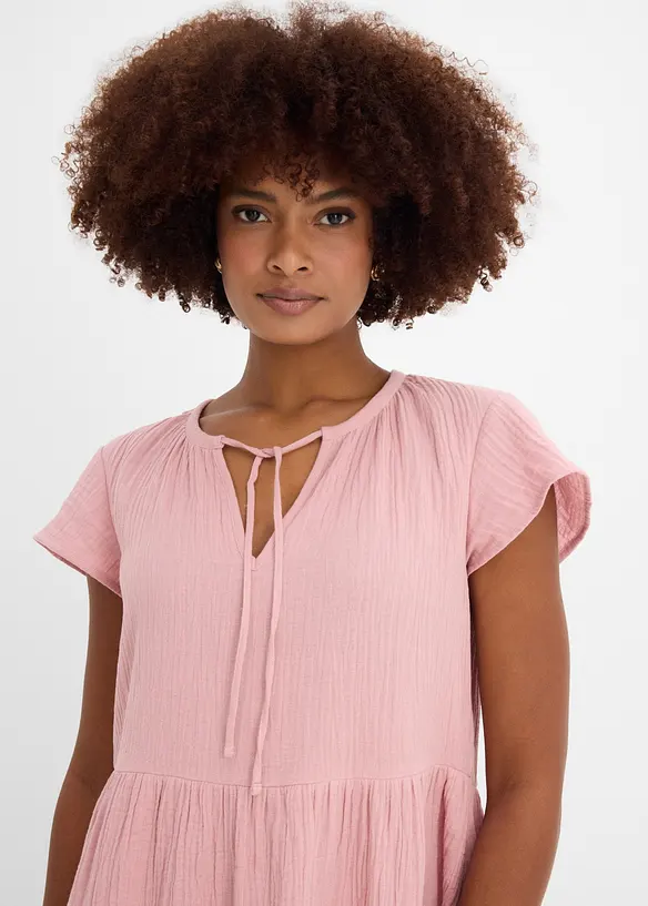 Kl&auml;nning av mjuk muslin, bonprix