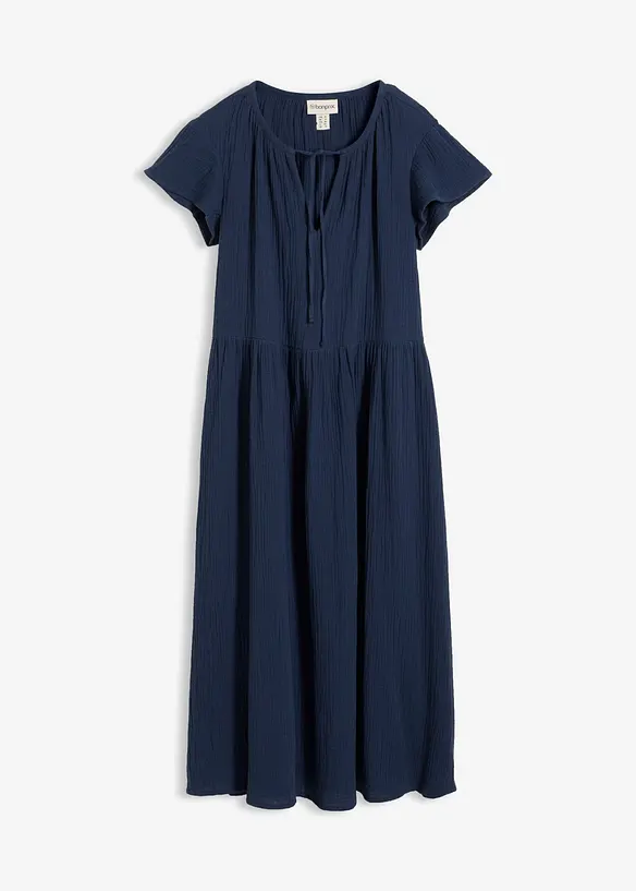 Midikl&auml;nning i mjuk muslin av bomull, bonprix