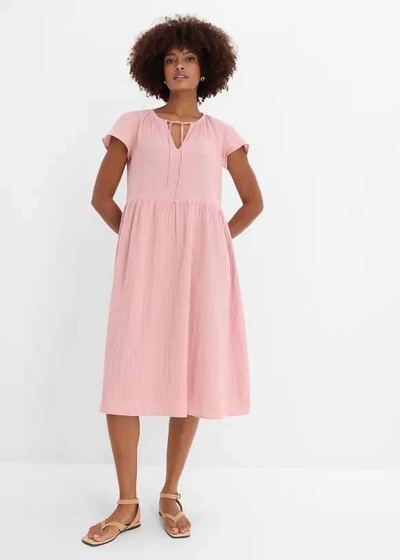 Kl&auml;nning av mjuk muslin, bonprix