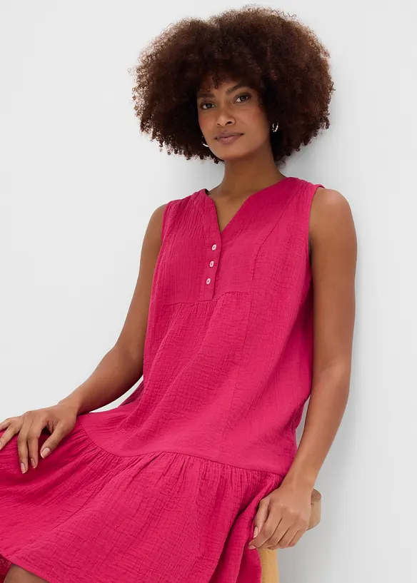 Kl&auml;nning i luftig muslin, bonprix