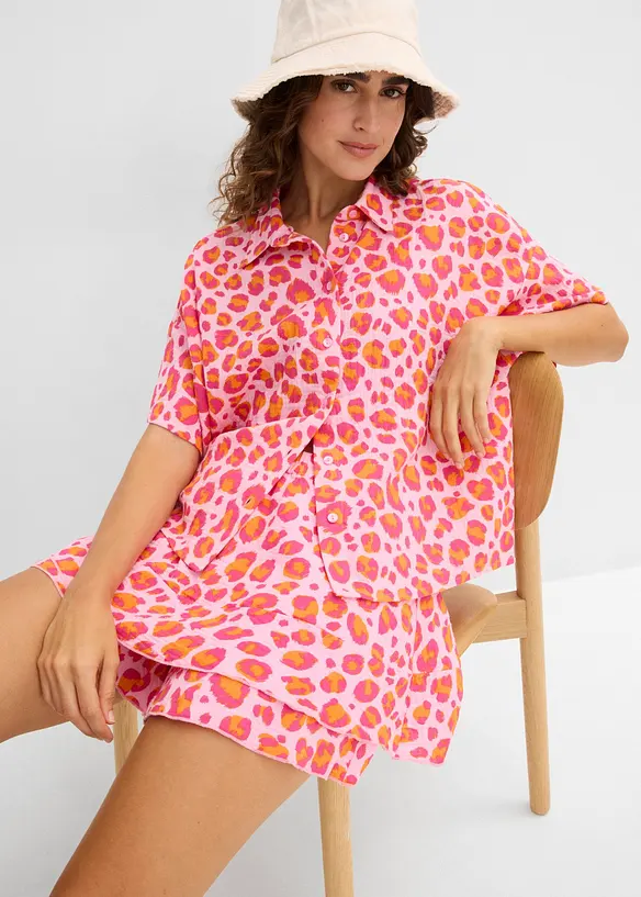 Byxkjol av luftig muslin, bonprix