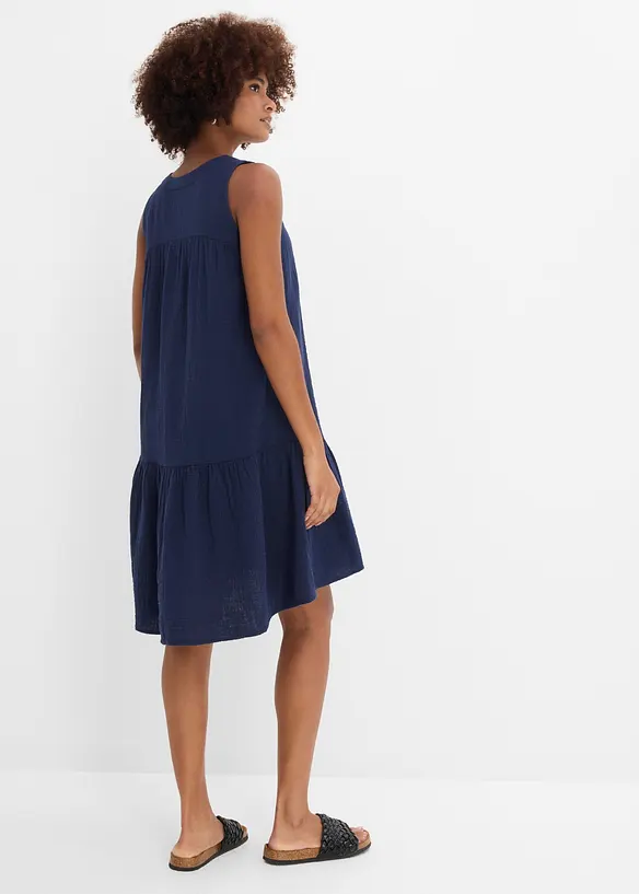 Kl&auml;nning i luftig muslin, bonprix