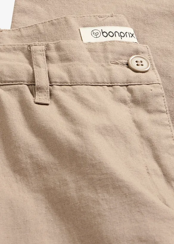 V&auml;vd byxa i linne och bomull, bonprix