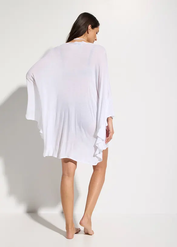 Transparent strandtunika i viskos, bonprix