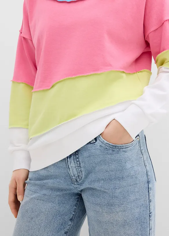Sweatshirt i mjuk bomullsmix, bonprix