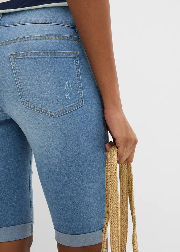 Jeansbermudas Mid Waist, bonprix