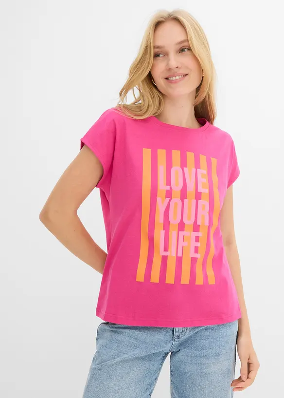 T-shirt i ekologisk bomull, bonprix