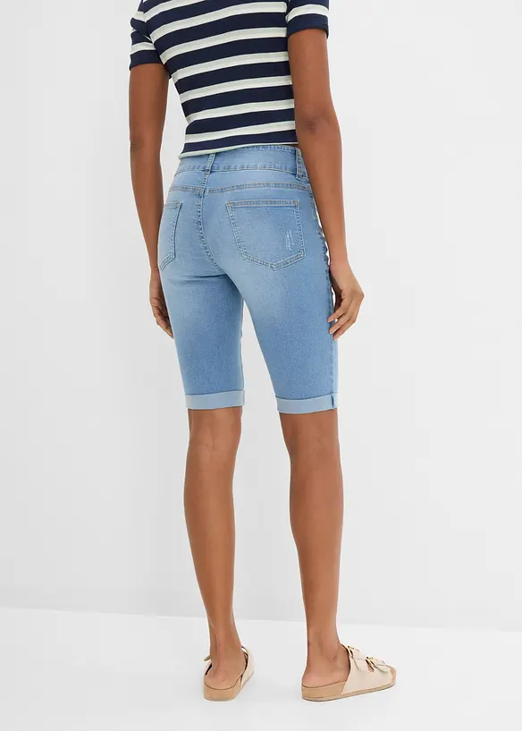 Jeansbermudas Mid Waist, bonprix