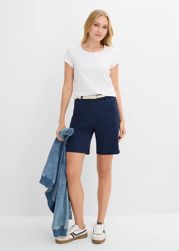 Shorts i bomull med stretch, bonprix