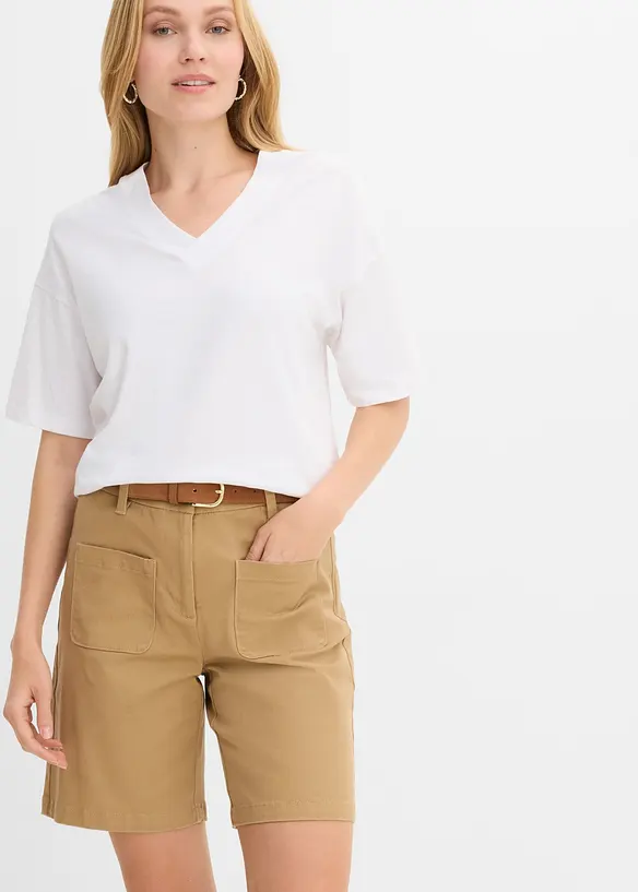 Shorts i bomull med stretch, bonprix