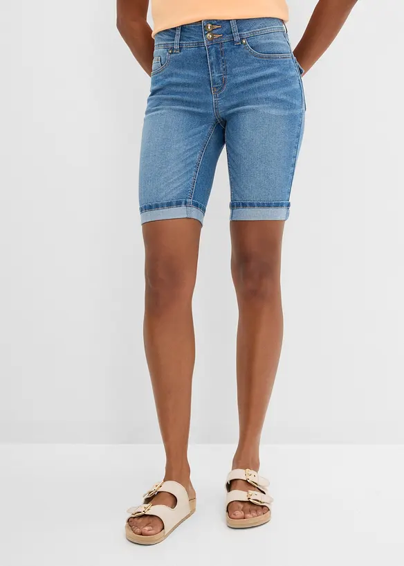 Jeansbermudas Mid Waist, bonprix