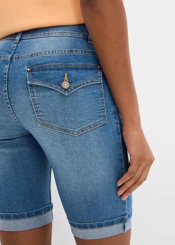 Jeansbermudas Mid Waist, bonprix