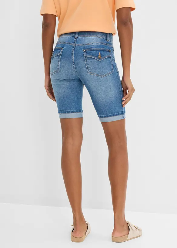 Jeansbermudas Mid Waist, bonprix