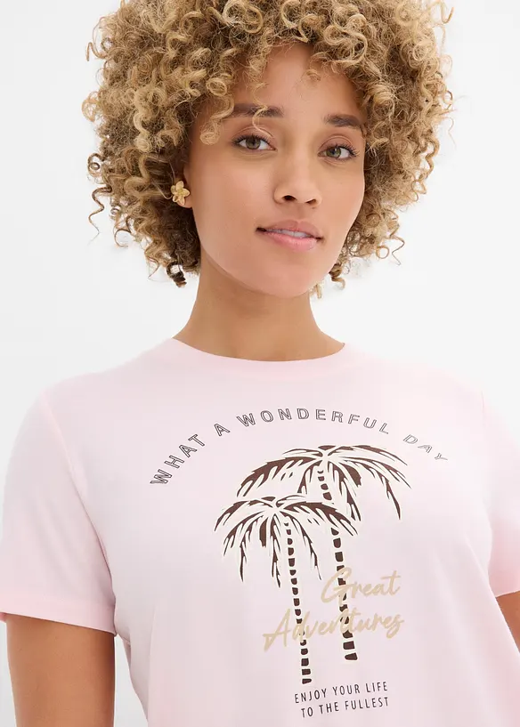 T-shirt med tryckt motiv, bonprix