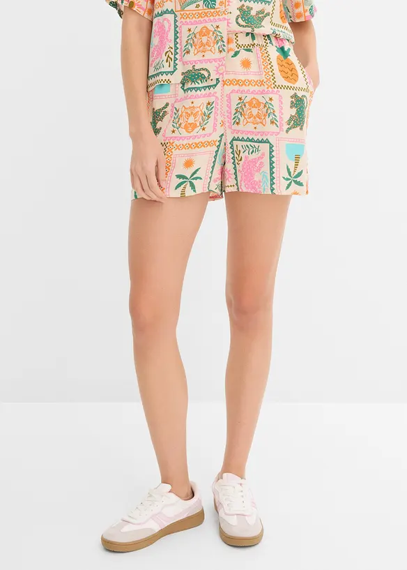 Shorts i f&ouml;ljsam viskos, bonprix