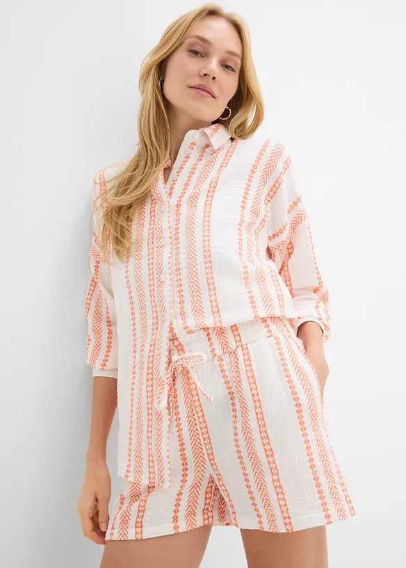 Shorts av luftig muslin, bonprix