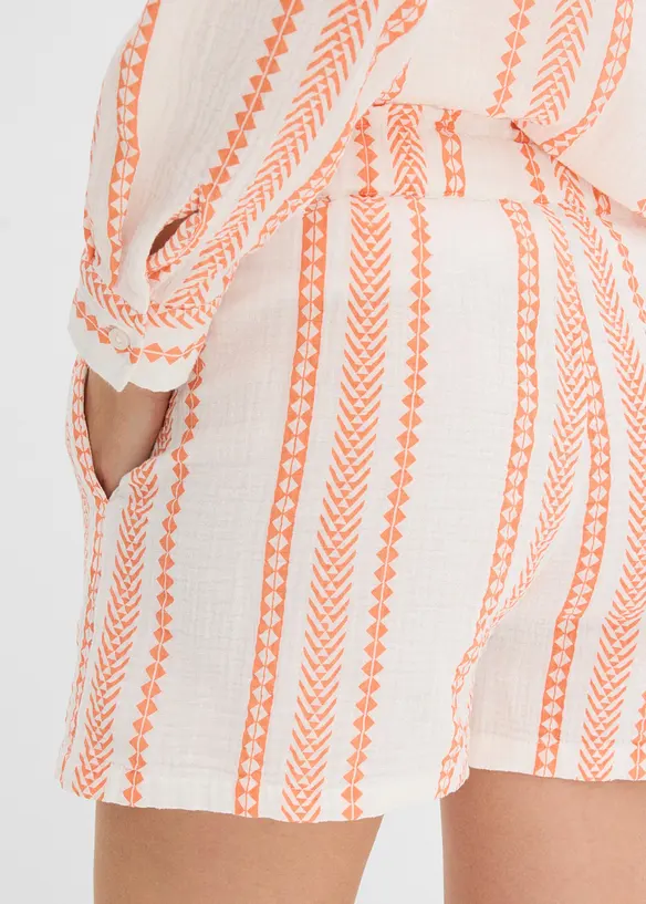 Shorts av luftig muslin, bonprix