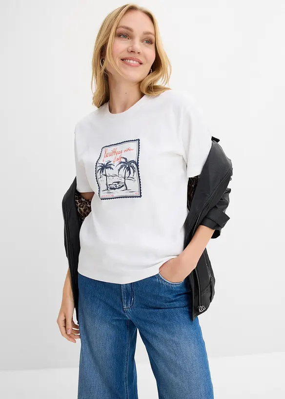 T-shirt av ekologisk bomull, bonprix