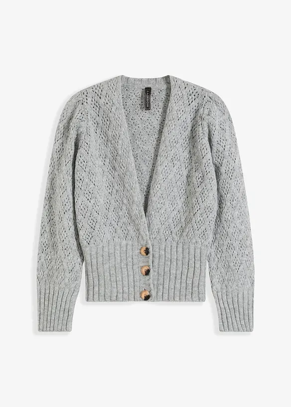 Finstickad cardigan, bonprix
