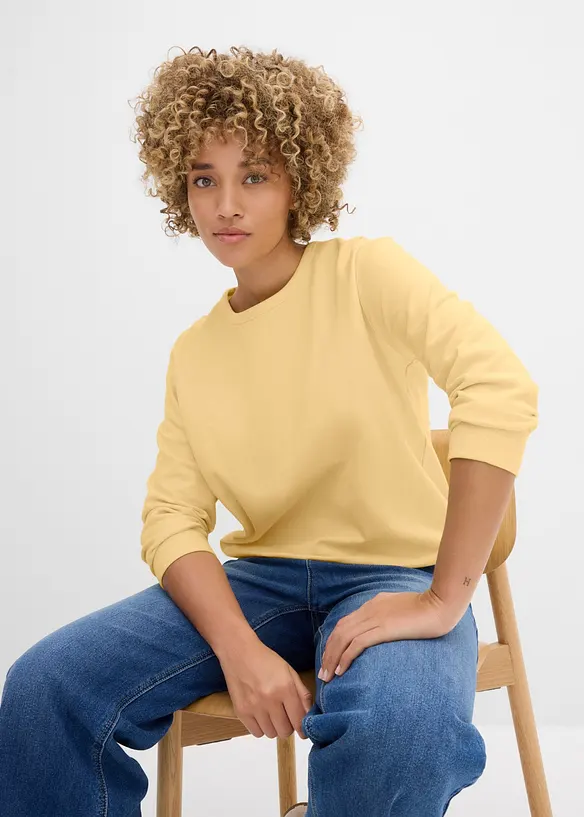 Sweatshirt med ekologisk bomull, bonprix