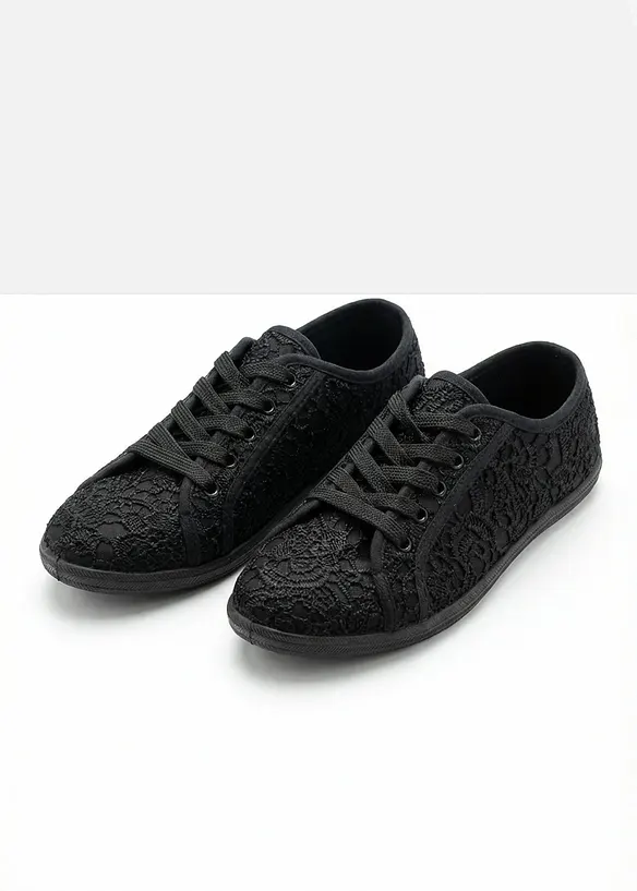 Sneakers med spets, bonprix