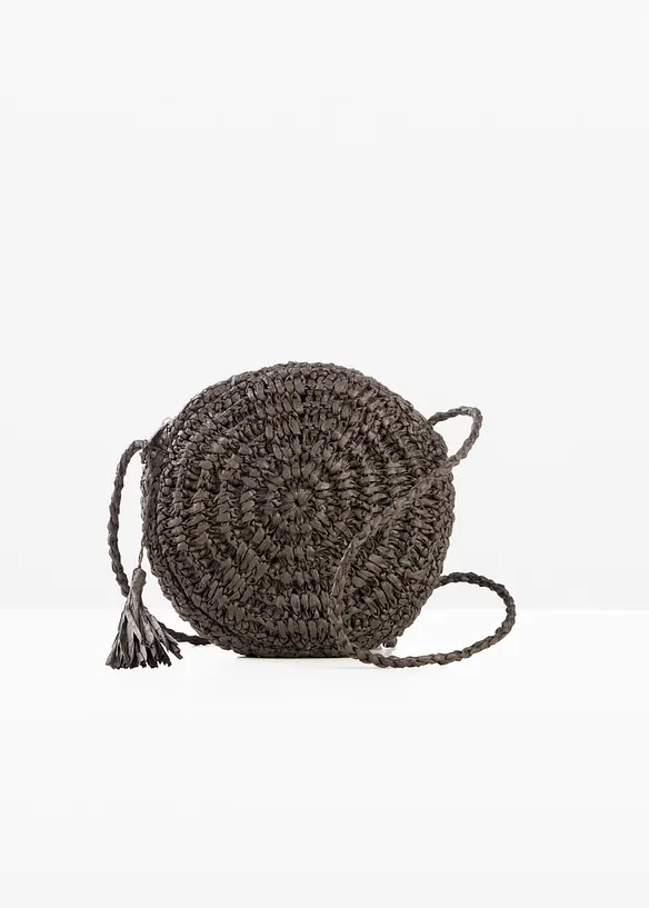 Rund axelremsv&auml;ska med halmlook, bonprix