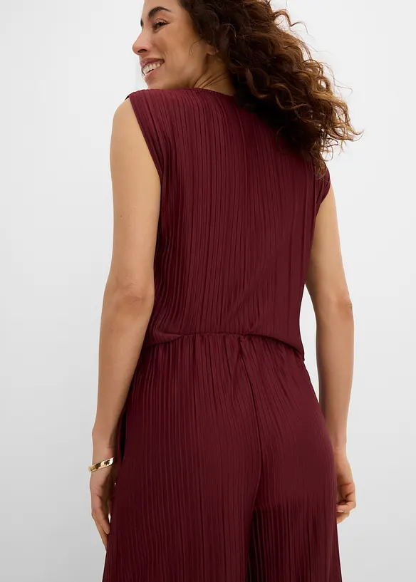 Plisserad jerseybyxa, bonprix