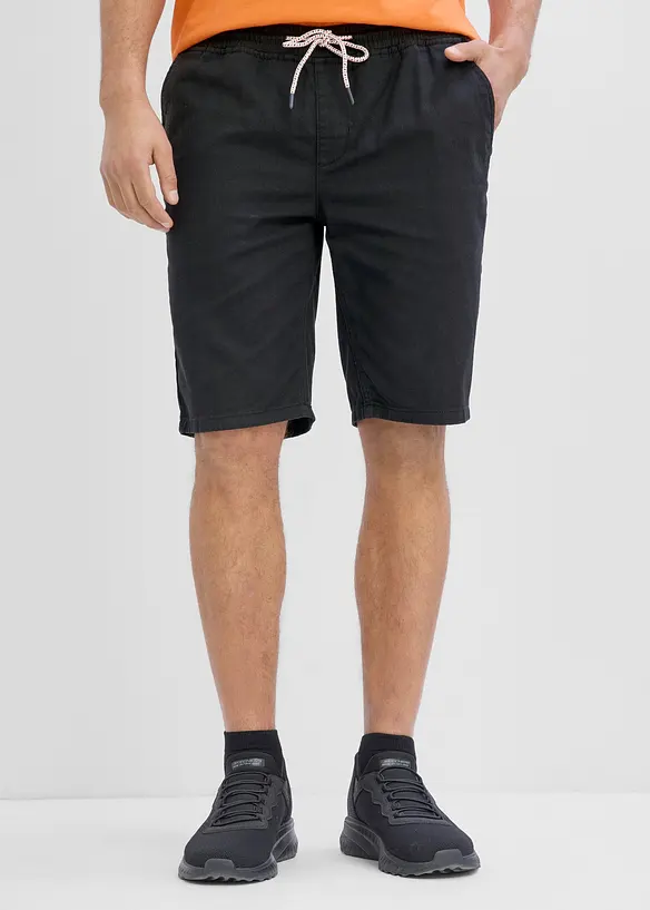 Dra p&aring;-shorts av bomull, normal passform, bonprix