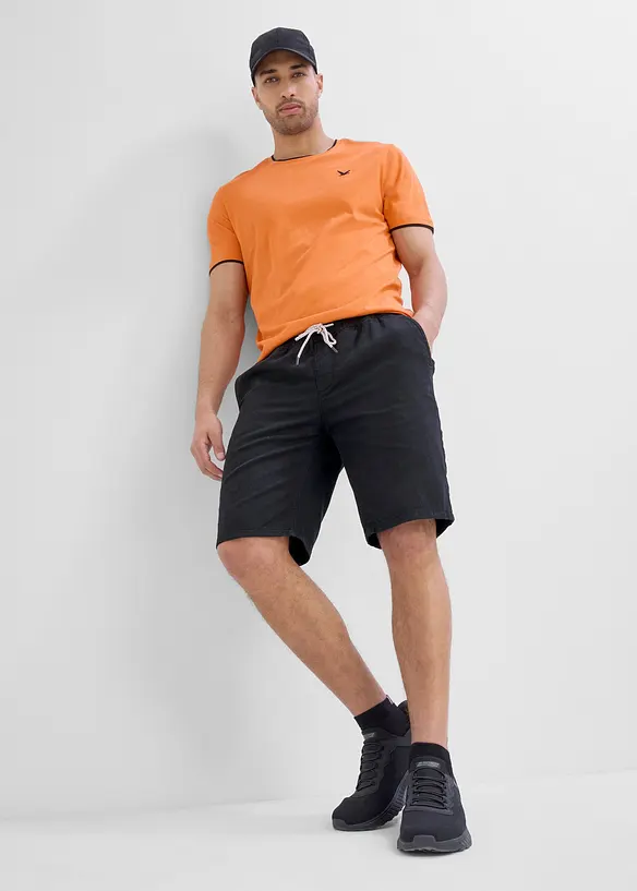 Dra p&aring;-shorts av bomull, normal passform, bonprix