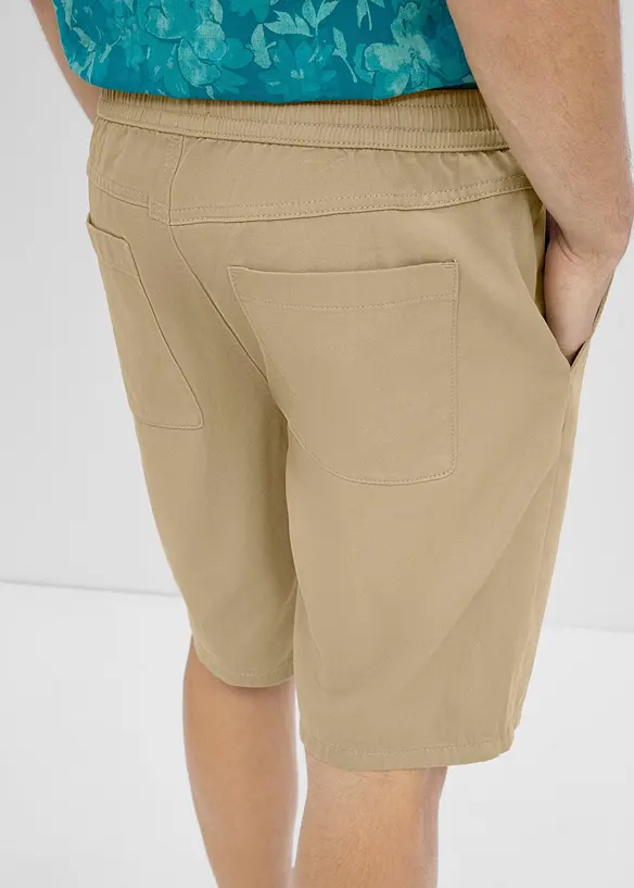 Dra p&aring;-shorts av bomull, normal passform, bonprix