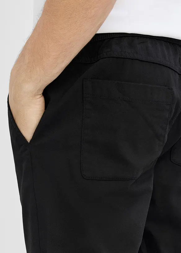 Dra p&aring;-shorts av bomull, normal passform, bonprix