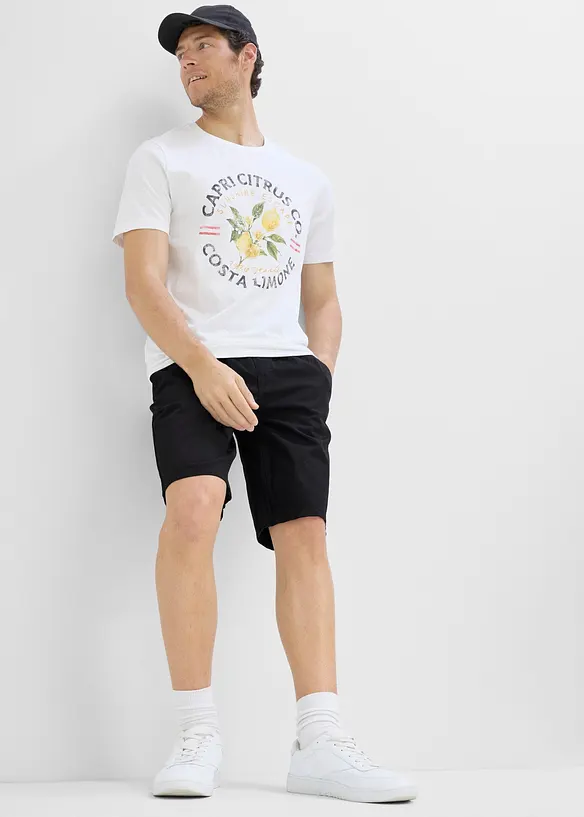 Dra p&aring;-shorts av bomull, normal passform, bonprix