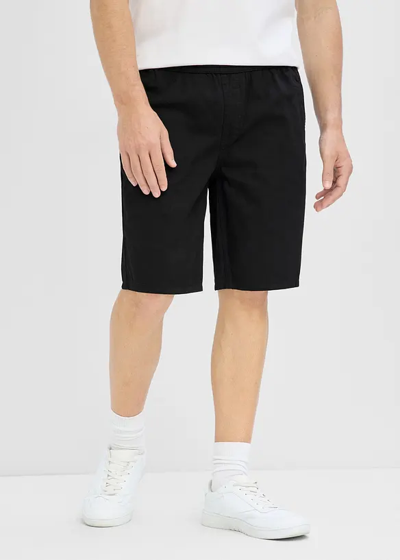 Dra p&aring;-shorts av bomull, normal passform, bonprix