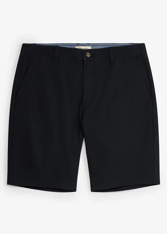 Stretchiga shorts med res&aring;rmidja, Regular Fit, bonprix