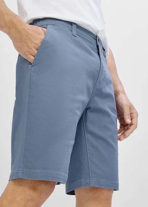 Stretchiga shorts med res&aring;rmidja, Regular Fit, bonprix