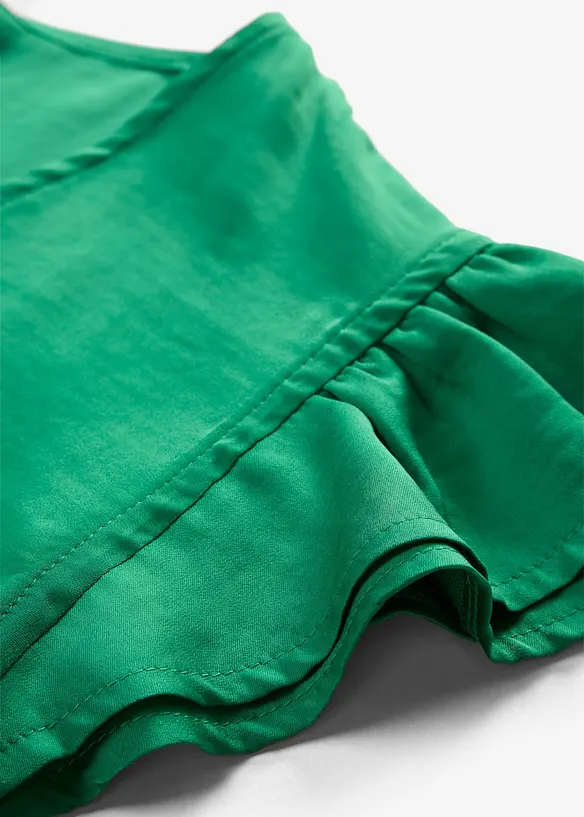 Blus med volanger, bonprix