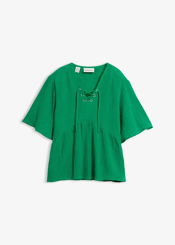 Blustopp av luftig muslin, bonprix