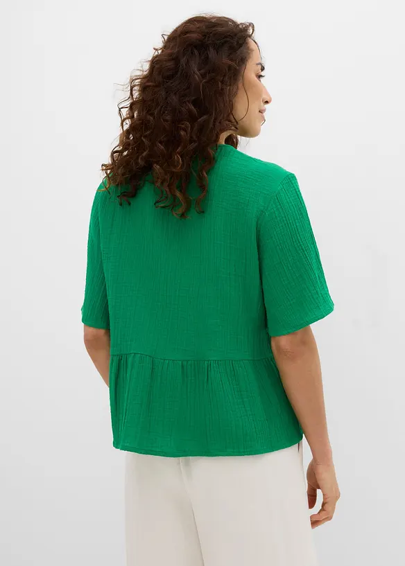 Blustopp av luftig muslin, bonprix