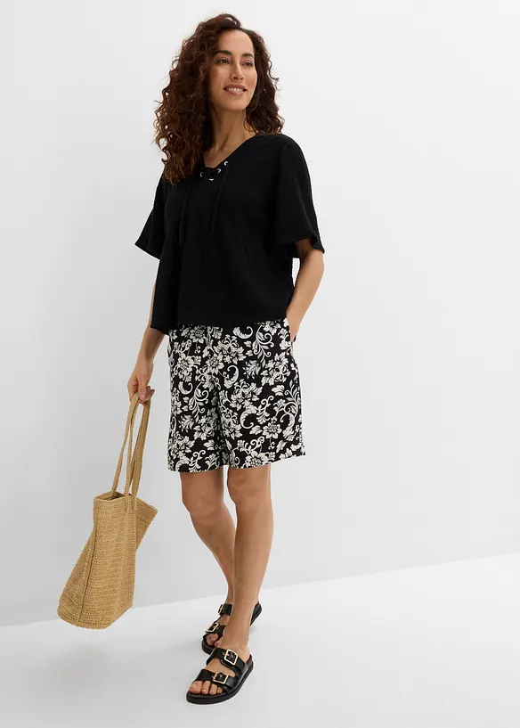 Blustopp av luftig muslin, bonprix