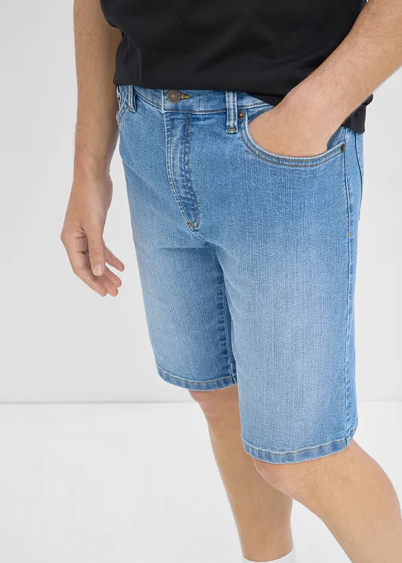 Tunna jeansshorts med res&aring;rmidja (2-pack) Regular Fit, bonprix