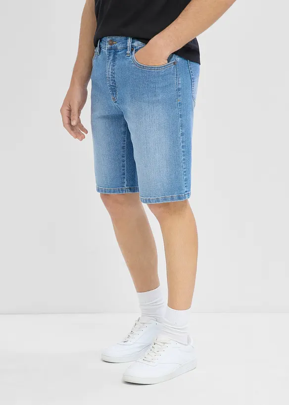 Tunna jeansshorts med res&aring;rmidja (2-pack) Regular Fit, bonprix