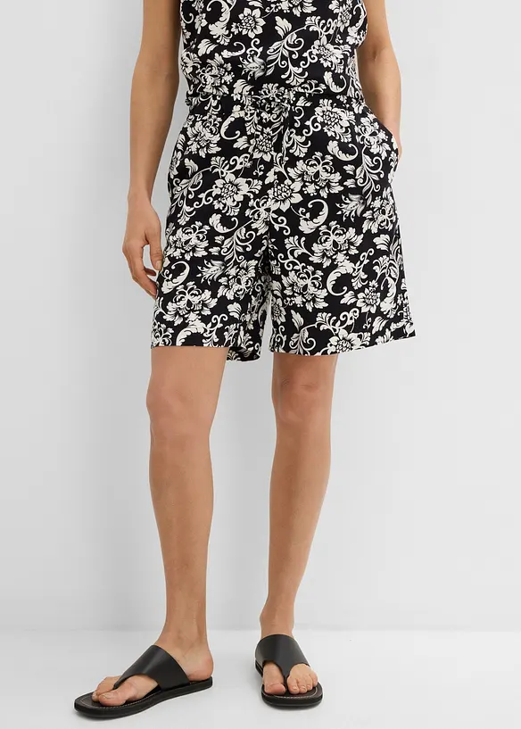 Shorts i f&ouml;ljsam viskos, bonprix