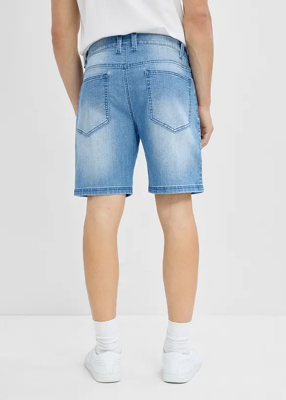 Tunna jeansshorts med res&aring;rmidja, Relaxed Fit, bonprix