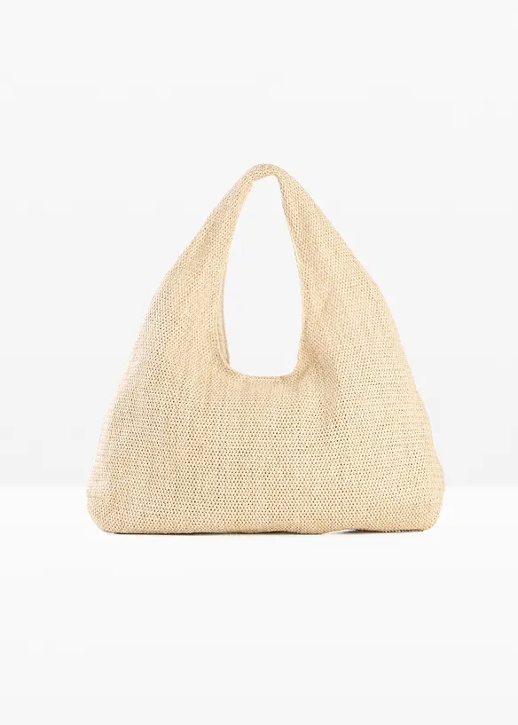 Shoppingv&auml;ska med halmlook, bonprix