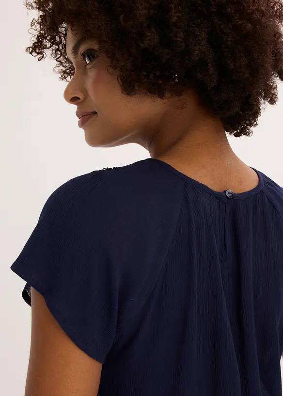 Blus av ren viskos, bonprix