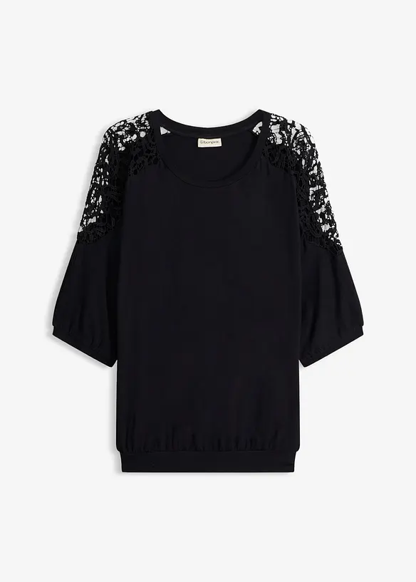 Oversizetopp av viskosmix, bonprix
